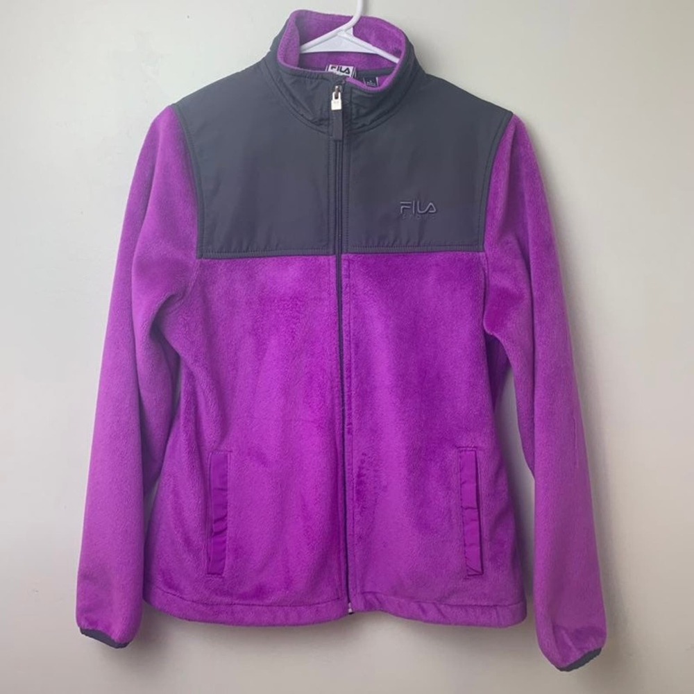 Fila Sport Purple Soft Fur Jacket